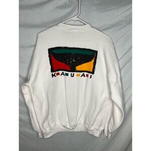 Crazy Shirt Hawaii Kauai Wale Tail Sweatshirt XL Front Back Graphics USA Vintage